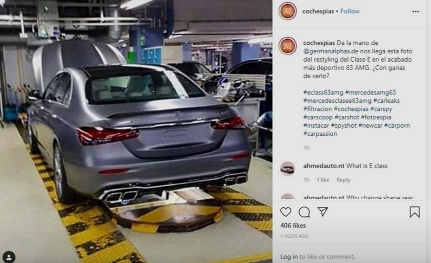 ​2021 Mercedes-AMG E63彰显更宽的尾灯