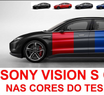 在Tesla Model 3的颜色选项中查看Sony Vision-S