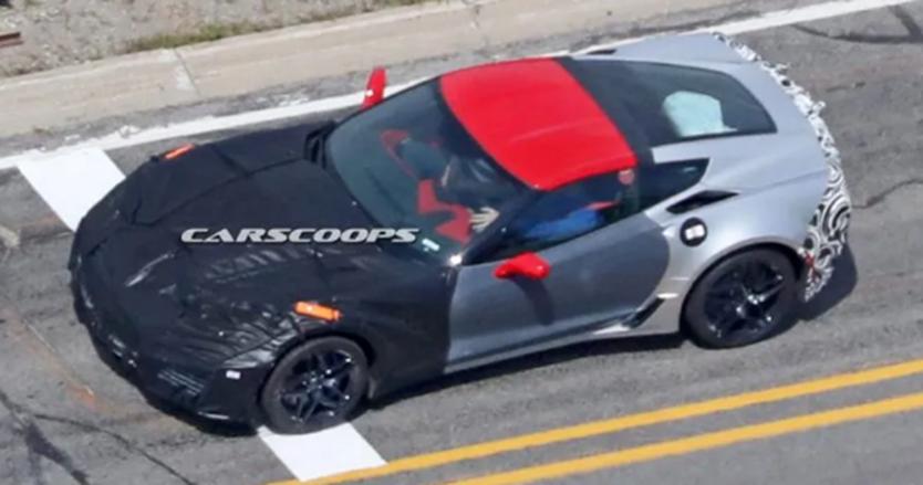 最出色的雪佛兰Corvette ZR1的第一张间谍照片在这里为我们提供了最终C7代车型