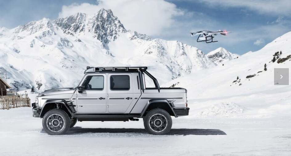 ​Brabus 800 XLP皮卡拥有近800的马力和机载无人机