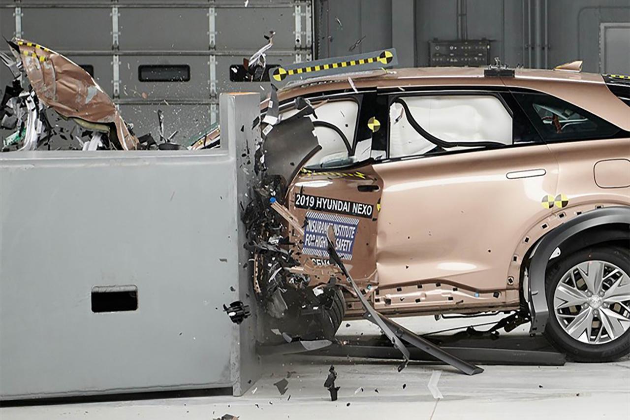 2019年现代Nexo是第一个获得顶级撞车事故的氢燃料电池汽车