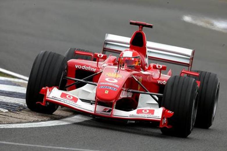 这是迈克尔舒马赫驾驶的第一辆法拉利F1赛车