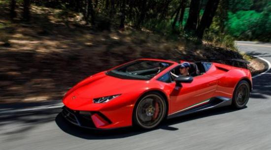 2018兰博基尼Huracan Performante Spyder评论：啸叫的V10发动机