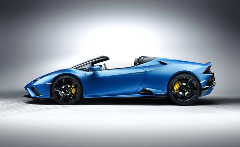 602-HP LamborghiniHuracánEvo RWD现在可以作为Spyder Droptop使用