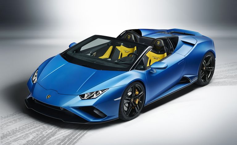 602-HP LamborghiniHuracánEvo RWD现在可以作为Spyder Droptop使用