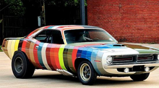 1970年普利茅斯（Plymouth Hemi）的库达（Cuda）走上了全彩绘儿乐