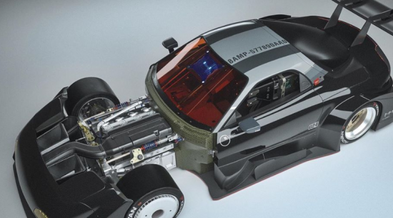 马自达RX-7展示了发动机舱