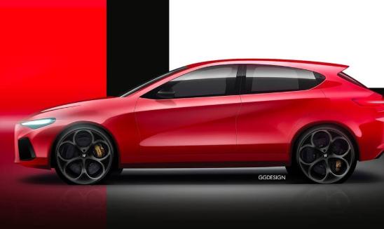 2021年阿尔法·罗密欧·朱利埃塔（Alfa Romeo Giulietta）用Tonale造型渲染