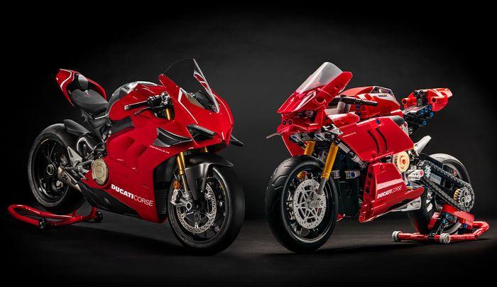 有一个杜卡迪Panigale V4 R乐高技术模型，我们想要它