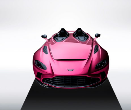 粉色阿斯顿·马丁V12 Speedster渲染图