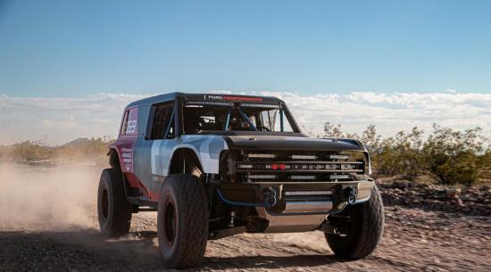 福特Bronco R Race原型车暗示了2020年的生产模型