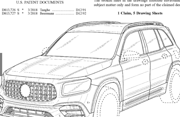 2021 Mercedes-AMG GLB45专利图片泄露 