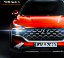 2021现代 Santa Fe Refreshed Front渲染图