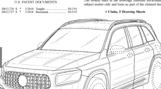 2021 Mercedes-AMG GLB45专利图片泄露