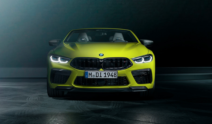 桦木绿的BMW M8看起来像笼中的狮子