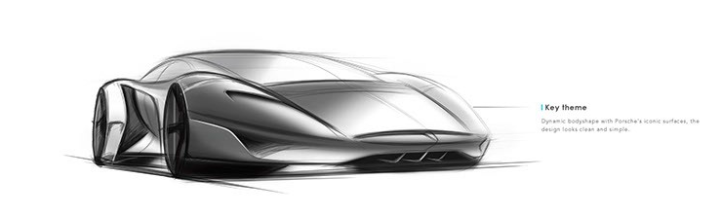 2030保时捷920 Concept设想“超级电动”公路赛车