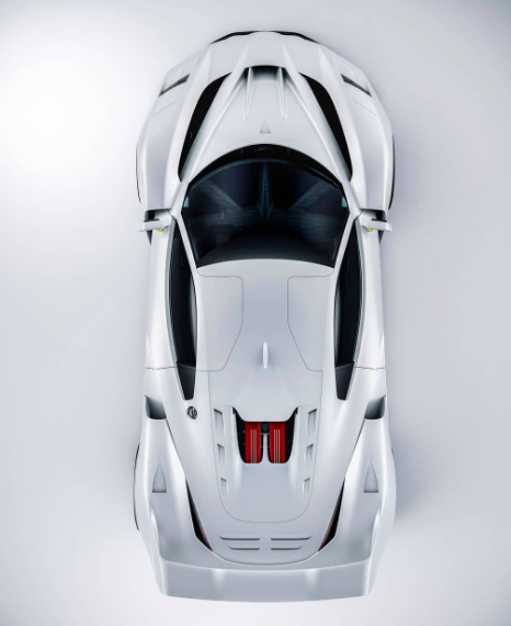 由兰博基尼设计师渲染的现代法拉利F40