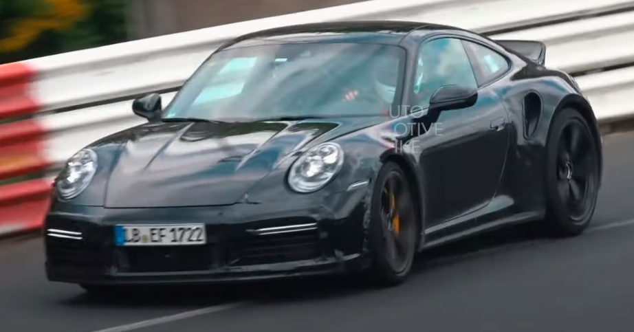保时捷用鸭尾翼测试神秘的911 Turbo  S