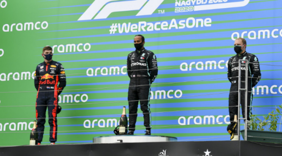 梅赛德斯AMG的刘易斯·汉密尔顿在2020年一级方程式匈牙利大奖赛上大获全胜