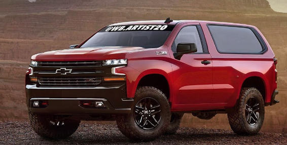 2021年雪佛兰开拓者Z71和Durango Hellcat成为2门SUV渲染图