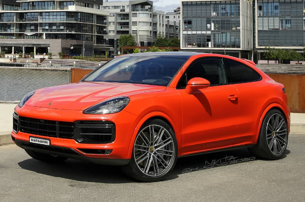 保时捷Cayenne Coupe渲染图