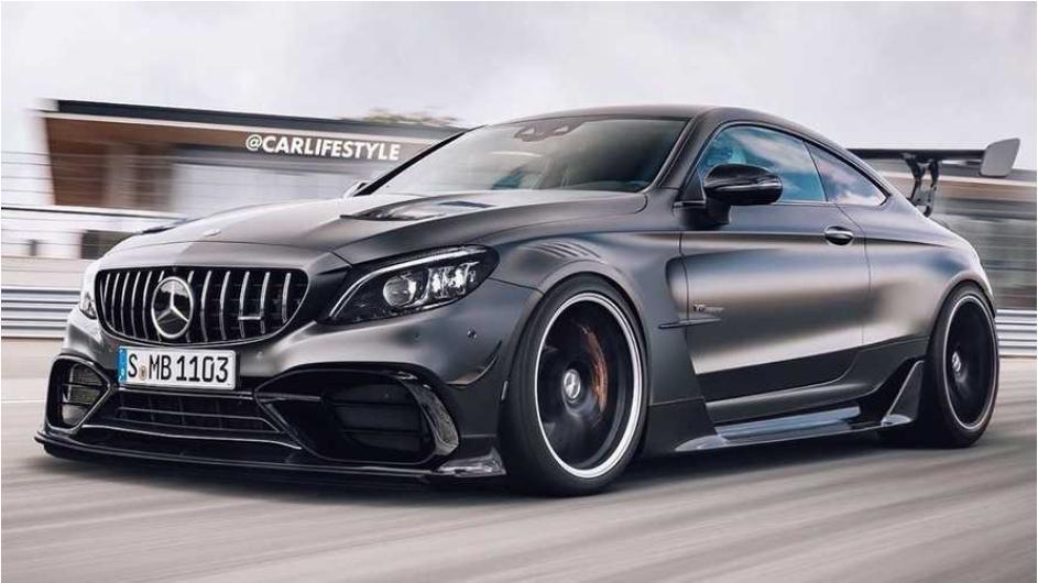 全新梅赛德斯AMG C63 Coupe黑色系列渲染