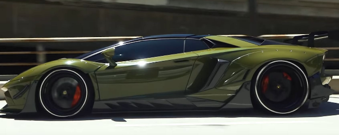 兰博基尼Aventador结合了Liberty Walk宽体套件