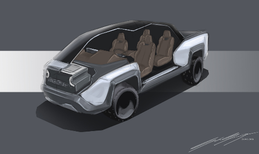 福特F-E50渲染图展示了美国第一卡车的电动未来