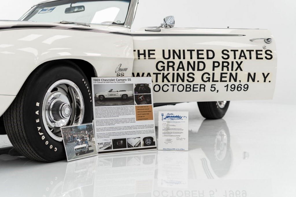 原版1969年雪佛兰Camaro Watkins Glen Pace车出售