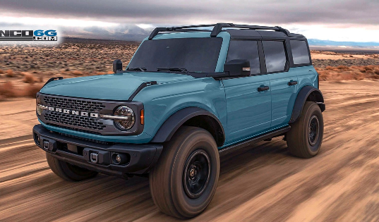 2021年福特Bronco Sasquatch各种颜色的挡泥板