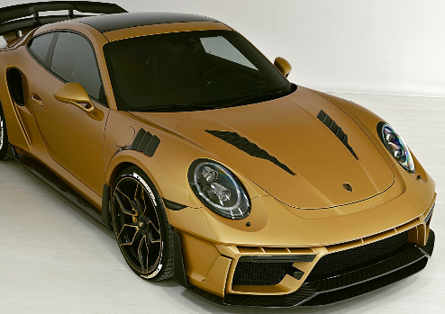 保时捷911 Turbo S“金毒液”是纯俄罗斯碳纤维调校车