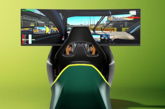 阿斯顿·马丁的赛车模拟卡与Valkyrie超级跑车具有相同的座位