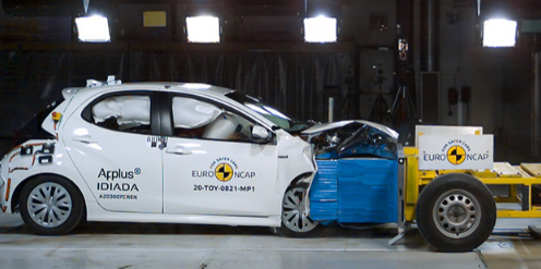 丰田Yaris首次发布更严格的EuroNCAP测试结果，获得五颗星