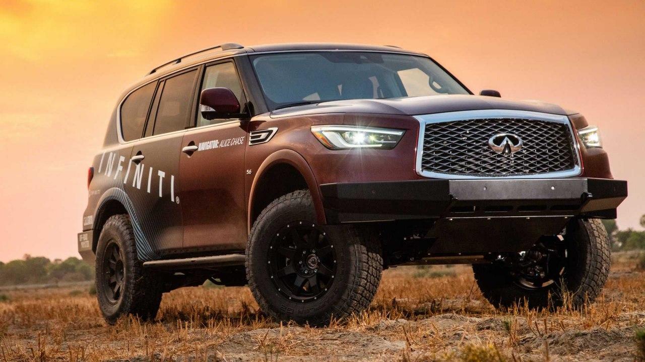 2021英菲尼迪QX80达到1,200英里Rebelle耐力赛