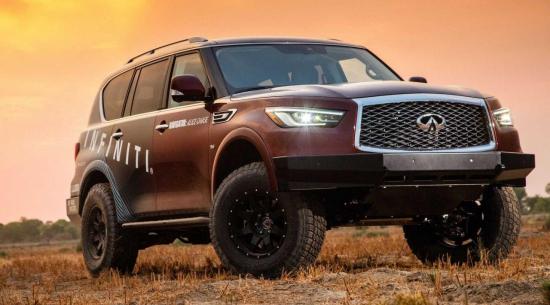 2021英菲尼迪QX80达到1,200英里Rebelle耐力赛