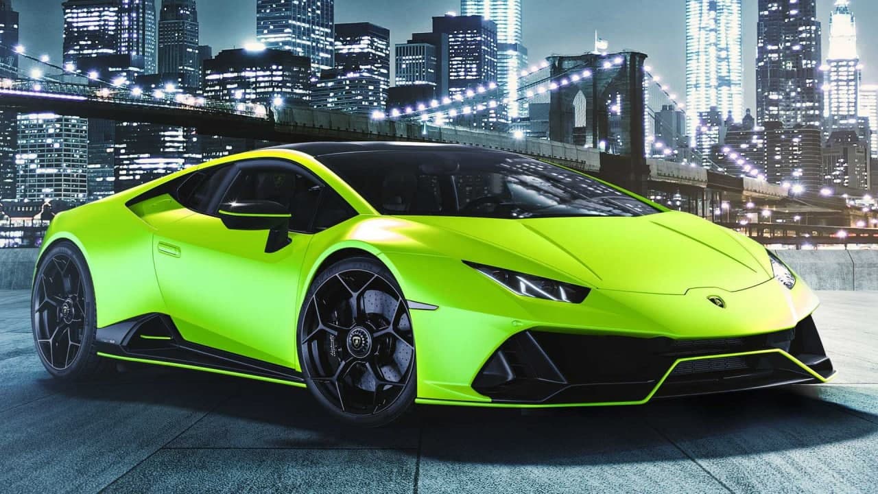 兰博基尼用2021年Huracan Evo Fluo胶囊品尝彩虹