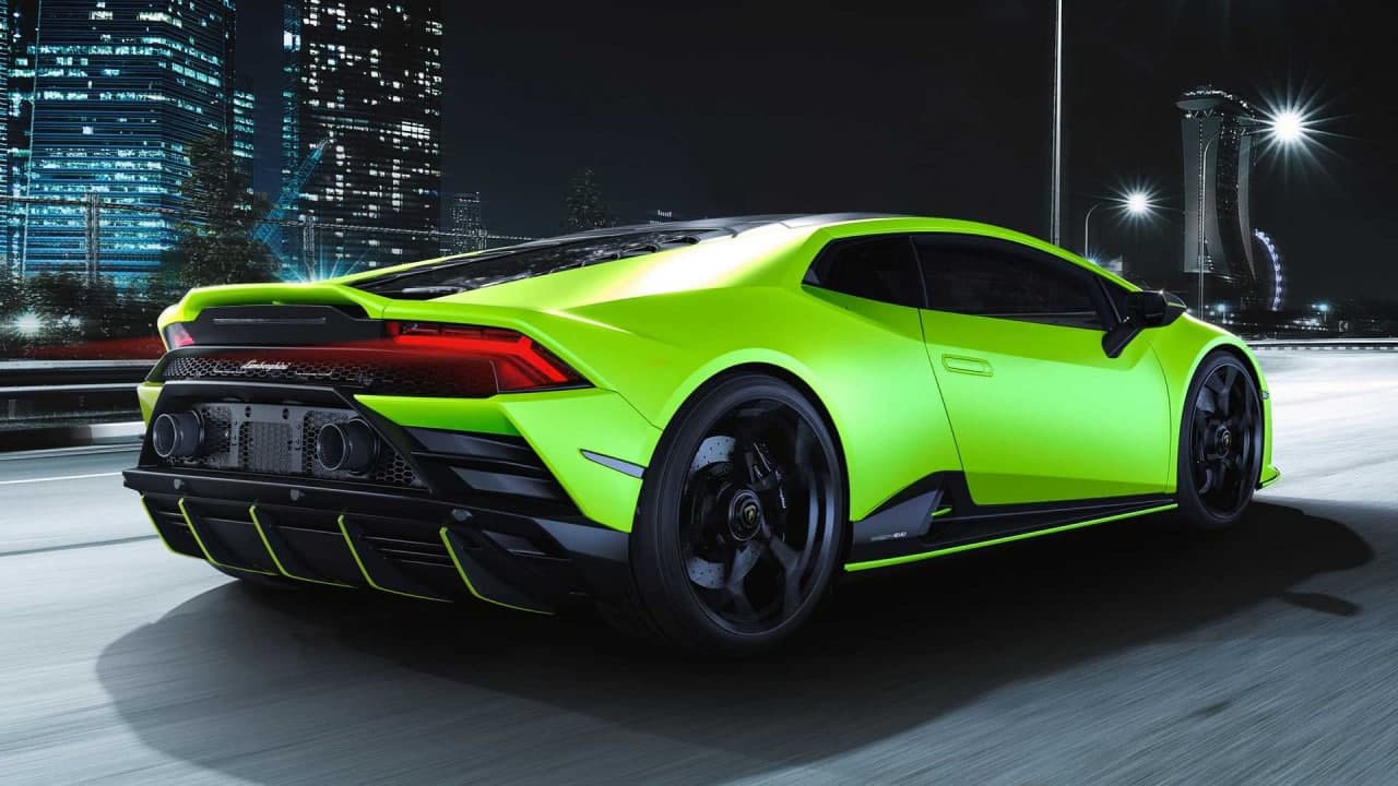 兰博基尼用2021年Huracan Evo Fluo胶囊品尝彩虹