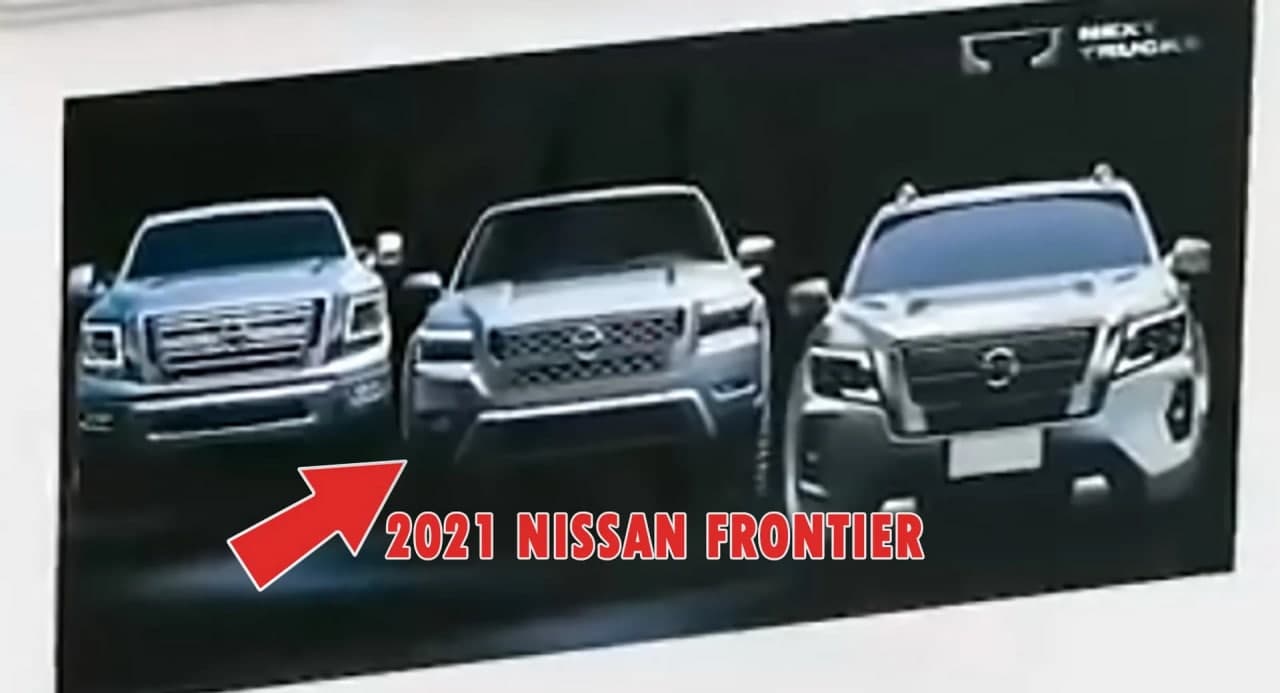 在新纳瓦拉首次亮相期间，美国的2021年日产Frontier（尼桑边疆）露面