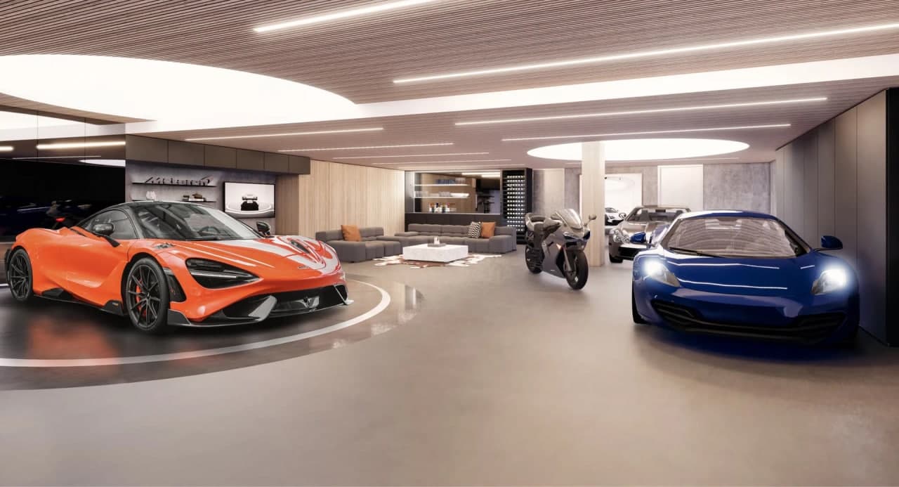 迈凯轮设计的“超级车库”可以为您带来1600万美元的酷价包括顶层公寓和765LT