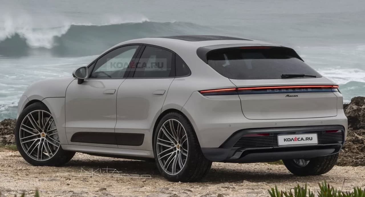 这是2023年保时捷Macan EV的Taycan风格
