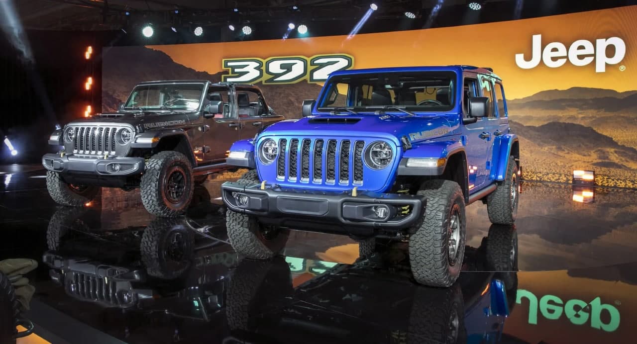 吉普在2021年牧马人Rubicon 392中投掷470HP Hemi V8