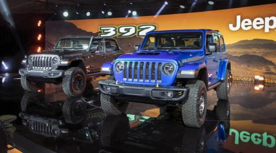 吉普在2021年牧马人Rubicon 392中投掷470HP Hemi V8