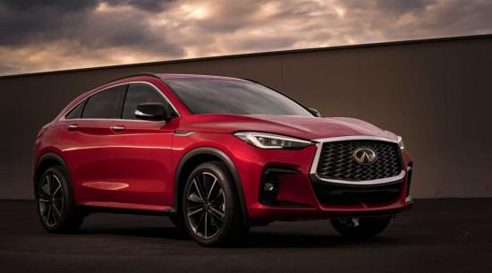 2022年英菲尼迪QX55以全新，受FX启发的造型亮相