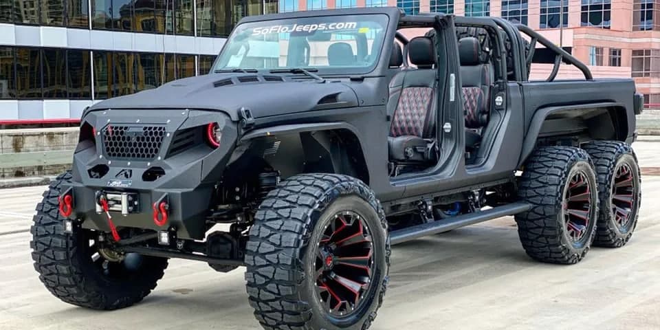 没有比这辆Corvette驱动的6x6吉普车更极端的了