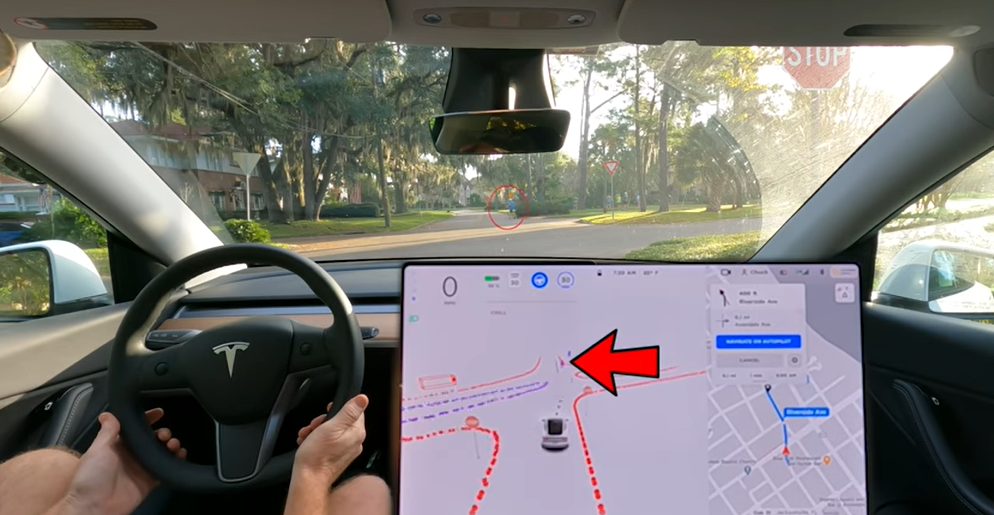特斯拉的自动驾驶测试在很多情况下做出了令人印象深刻的决定
