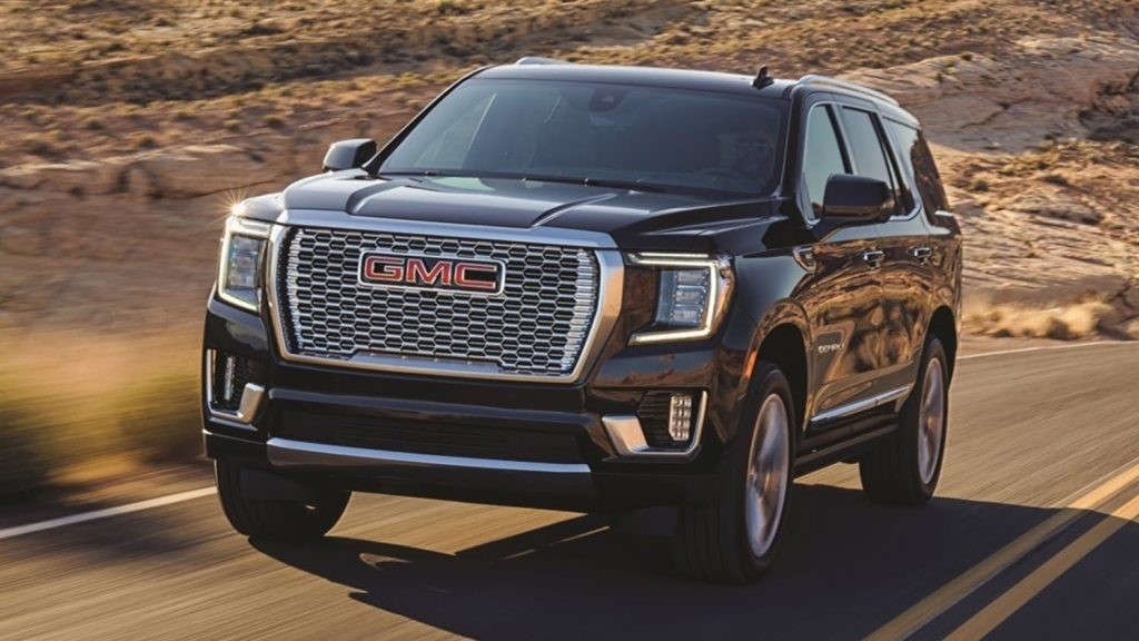 2021 GMC Yukon Denali装饰替换为光泽黑色零件