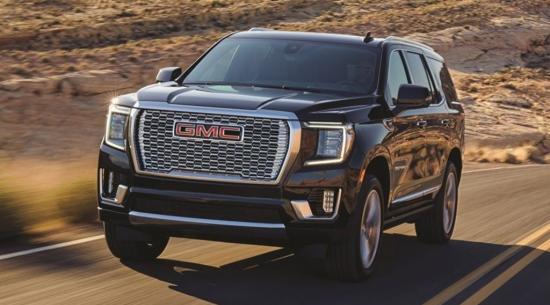 2021 GMC Yukon Denali装饰替换为光泽黑色零件