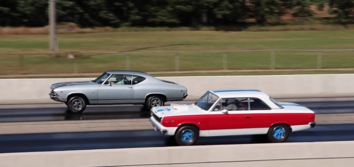 汽车资讯：1969年雪维尔ss396与AMC争夺者在飙车比赛中并肩作战 