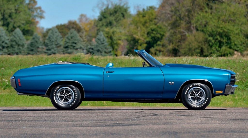 1970年雪佛兰Chevelle SS以令人垂涎的价格售出38.5万美元