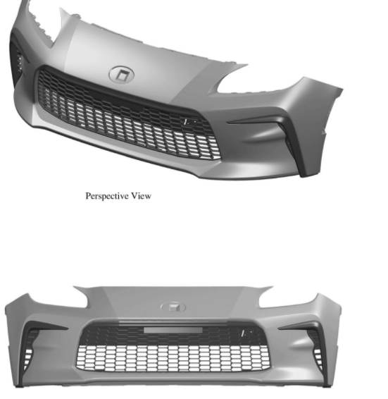 2022年丰田GR 86设计专利揭示了前端样式